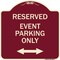 Signmission Event Parking W/ Bidirectional Arrow Heavy-Gauge Aluminum Sign, 18" x 18", BU-1818-24073 A-DES-BU-1818-24073 - alternate 1